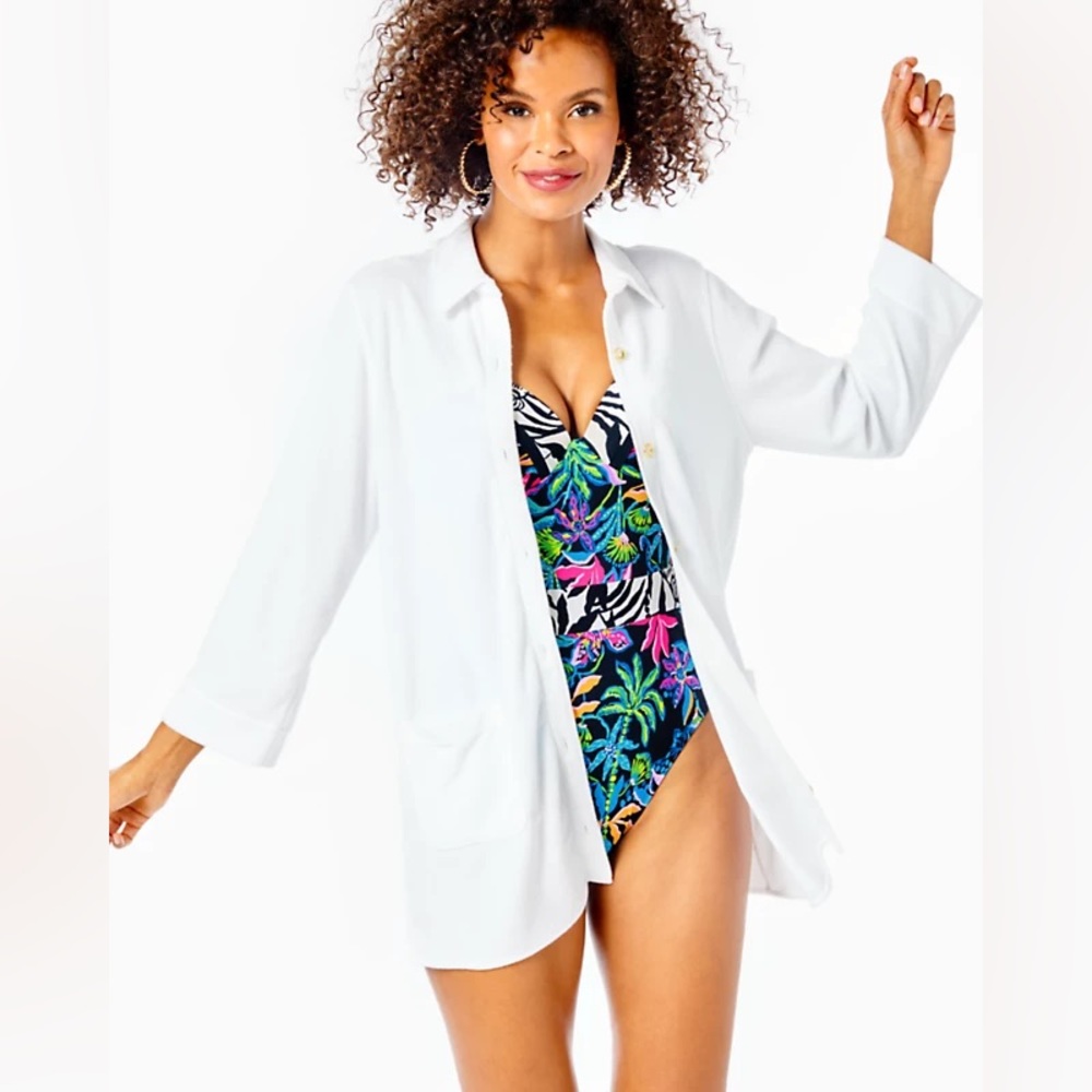 Natalie Terry Cover-Up in Resort White